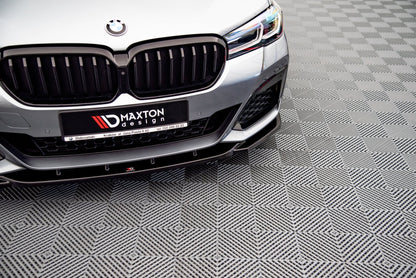 Front Ansatz V.2 für BMW 5er G30 Facelift M-Paket schwarz Hochglanz