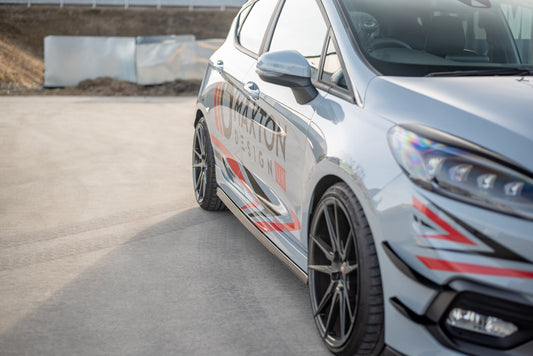 Seitenschweller Ansatz für V.2 für Ford Fiesta Mk8 ST / ST-Line schwarz Hochglanz