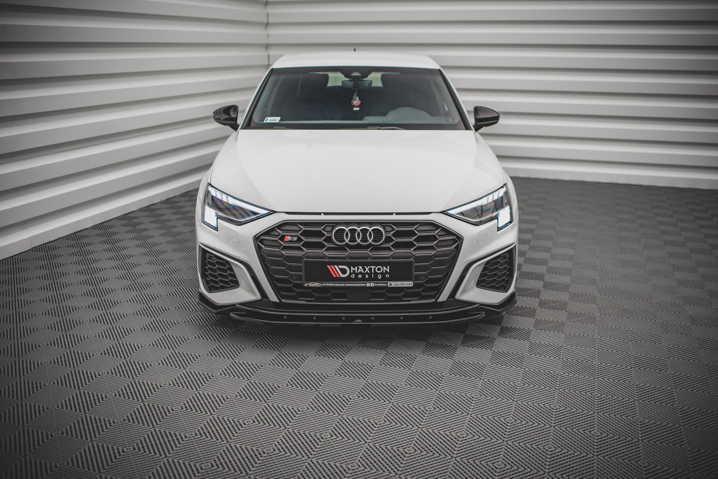 Front Ansatz V.2 für Audi S3 / A3 S-Line 8Y schwarz matt