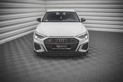 Front Ansatz V.2 für Audi S3 / A3 S-Line 8Y schwarz matt
