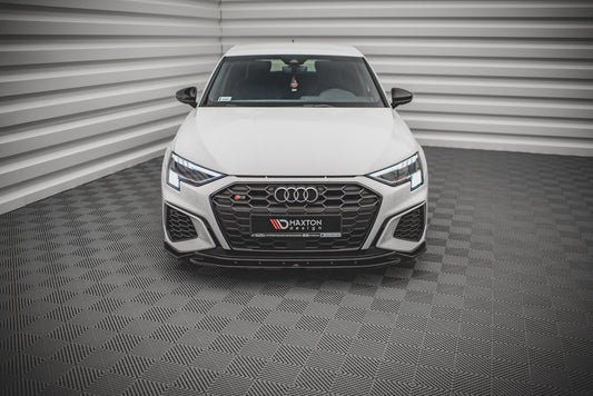 Front Ansatz V.2 für Audi S3 / A3 S-Line 8Y schwarz matt