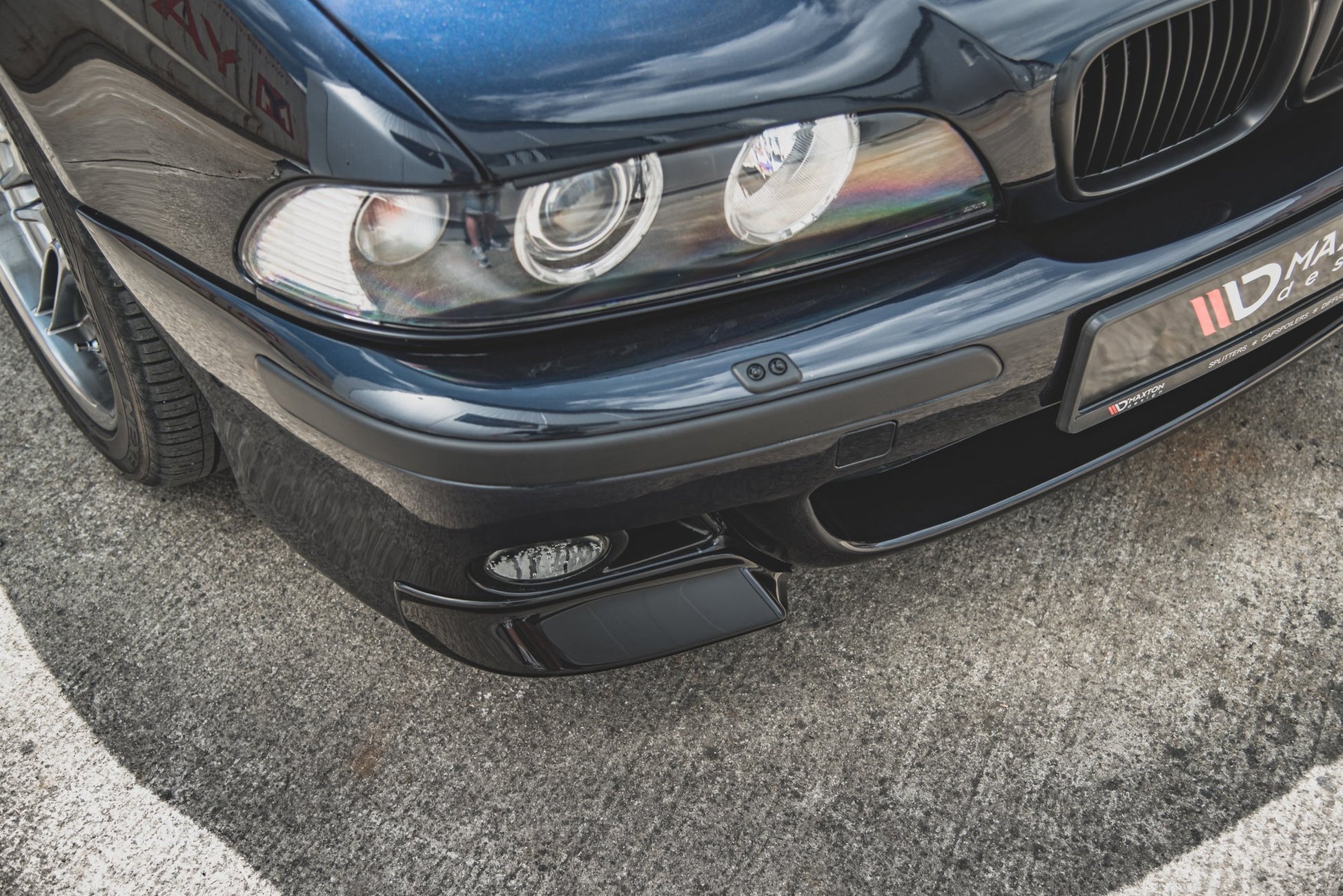 Front Ansatz für Seite BMW M5 E39 schwarz matt