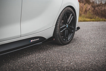 Side Flaps BMW 1er F20 M135i / M140i / M-Paket schwarz Hochglanz
