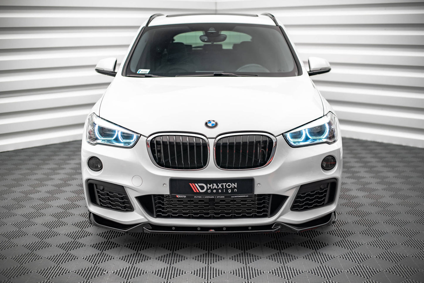Front Ansatz V.2 für BMW X1 M-Paket F48 Carbon Look