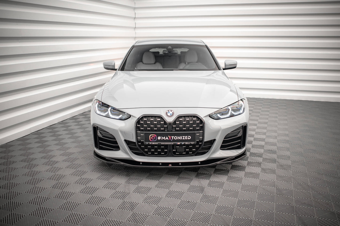Front Ansatz V.3 für BMW 4er Gran Coupe M-Paket G26 Carbon Look