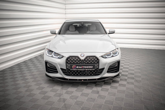 Front Ansatz V.3 für BMW 4er Gran Coupe M-Paket G26 Carbon Look