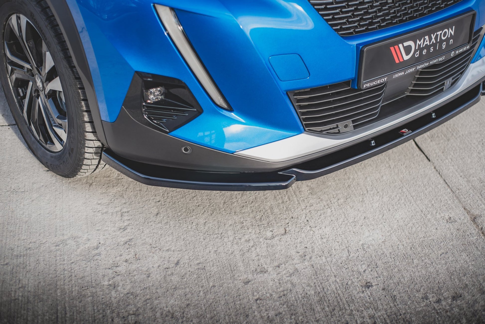 Front Ansatz V.2 für Peugeot 2008 Mk2 Carbon Look