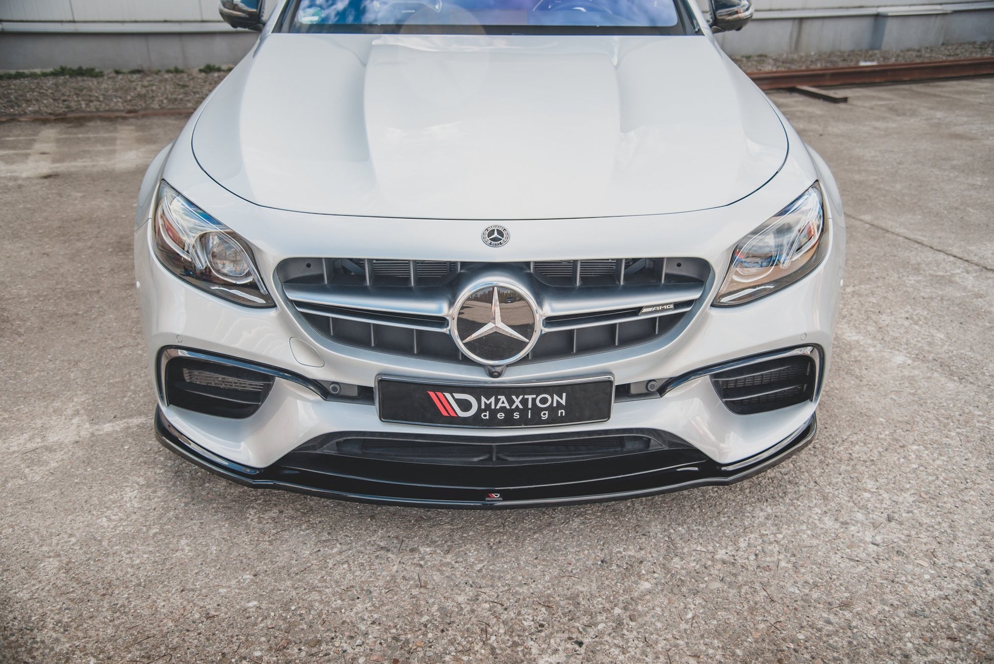 Front Ansatz V.2 für Mercedes-Benz E63 AMG Kombi/Limousine S213/W213 schwarz matt