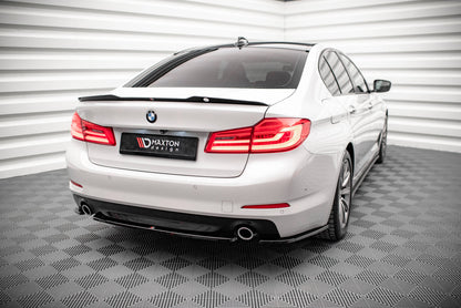 Heck Ansatz Flaps Diffusor für BMW 5er G30 Carbon Look