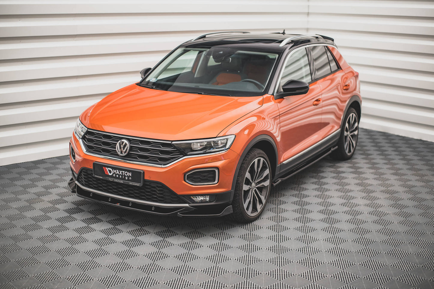 Front Ansatz V.1 für Volkswagen T-Roc Mk1 schwarz matt