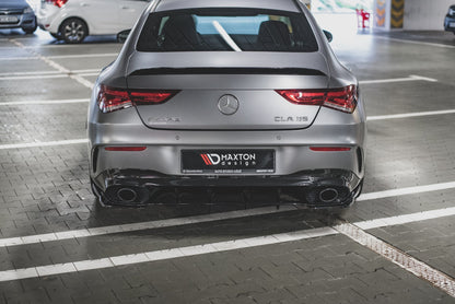 Diffusor Heck Ansatz für Mercedes-AMG CLA 35 Aero / 45 Aero C118 schwarz matt