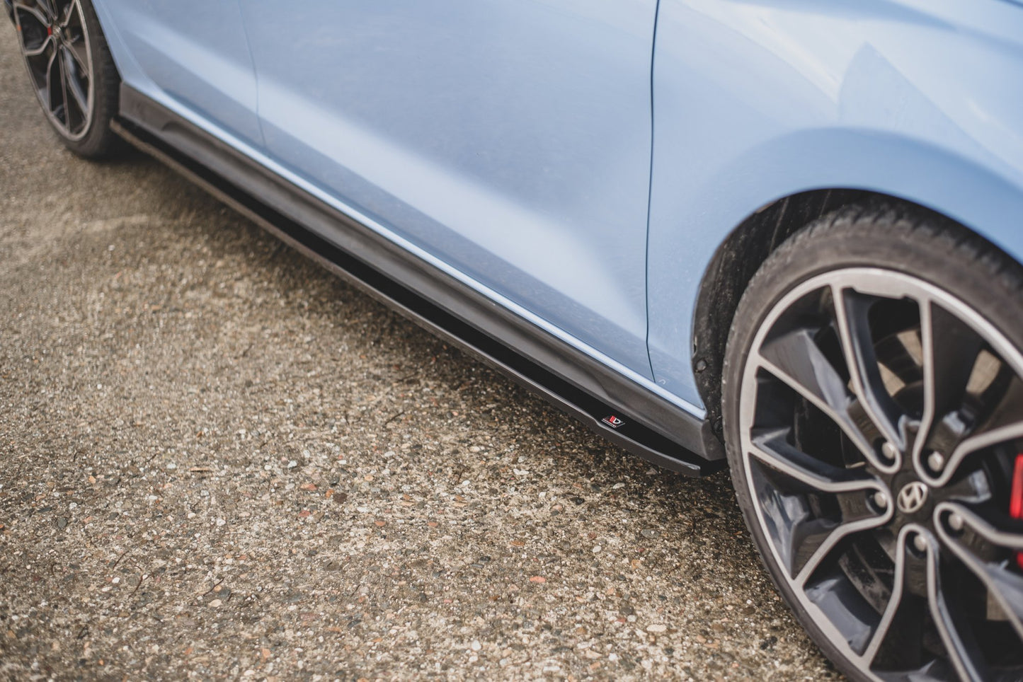 Seitenschweller Ansatz für V.4 Hyundai I30 N Mk3 / Mk3 FL Hatchback/ Fastback schwarz matt
