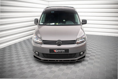 Front Ansatz für Volkswagen Caddy Mk3 Facelift Carbon Look