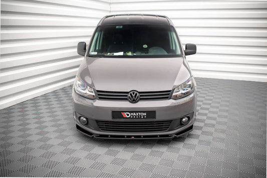 Front Ansatz für Volkswagen Caddy Mk3 Facelift schwarz Hochglanz
