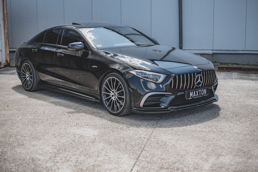 Front Ansatz V.1 für Mercedes-Benz CLS AMG-Line / 53AMG C257 schwarz Hochglanz