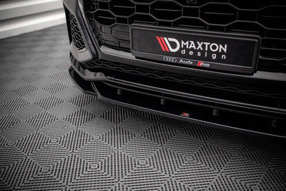Front Ansatz V.2 für Audi RSQ8 Mk1 schwarz Hochglanz