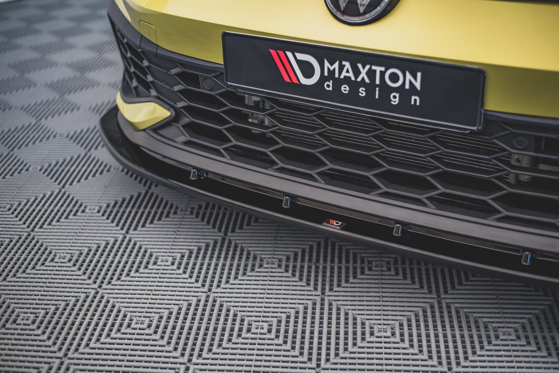 Front Ansatz V.4 für Volkswagen Golf 8 GTI Clubsport schwarz matt