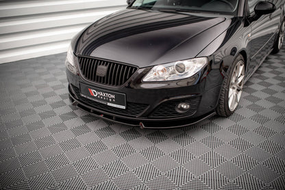 Front Ansatz V.1 für Seat Exeo schwarz matt