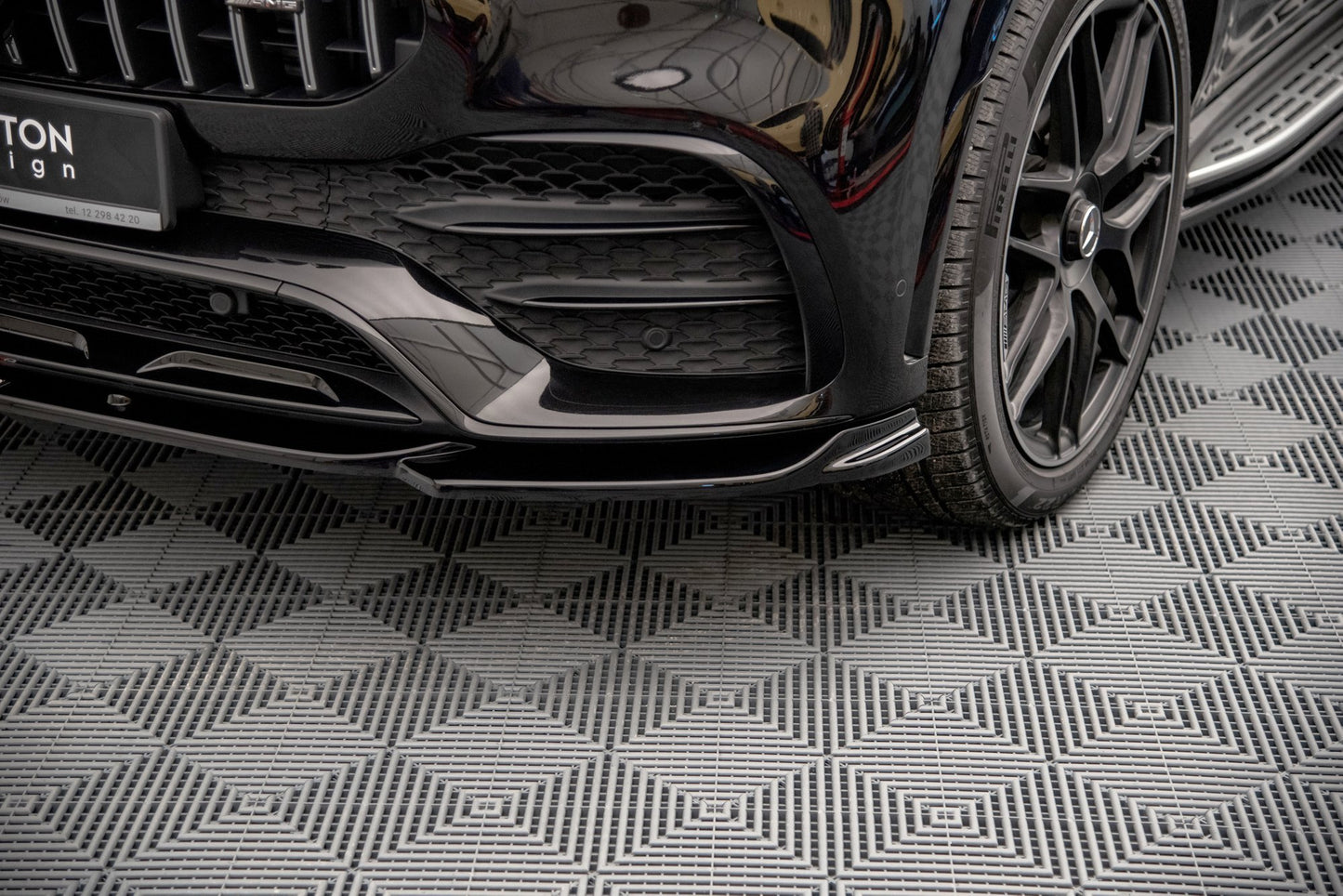 Front Ansatz für Mercedes-AMG / AMG-Line GLE Coupe C167 schwarz Hochglanz