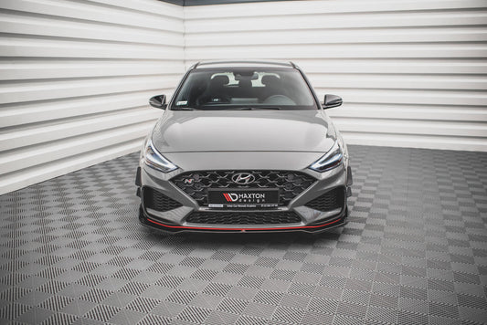Front Ansatz V.3 für Hyundai I30 N Hatchback/Fastback Mk3 Facelift schwarz Hochglanz