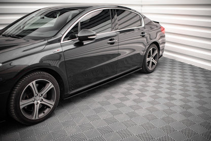 Seitenschweller Ansatz für Peugeot 508 GT Mk1 Facelift Carbon Look