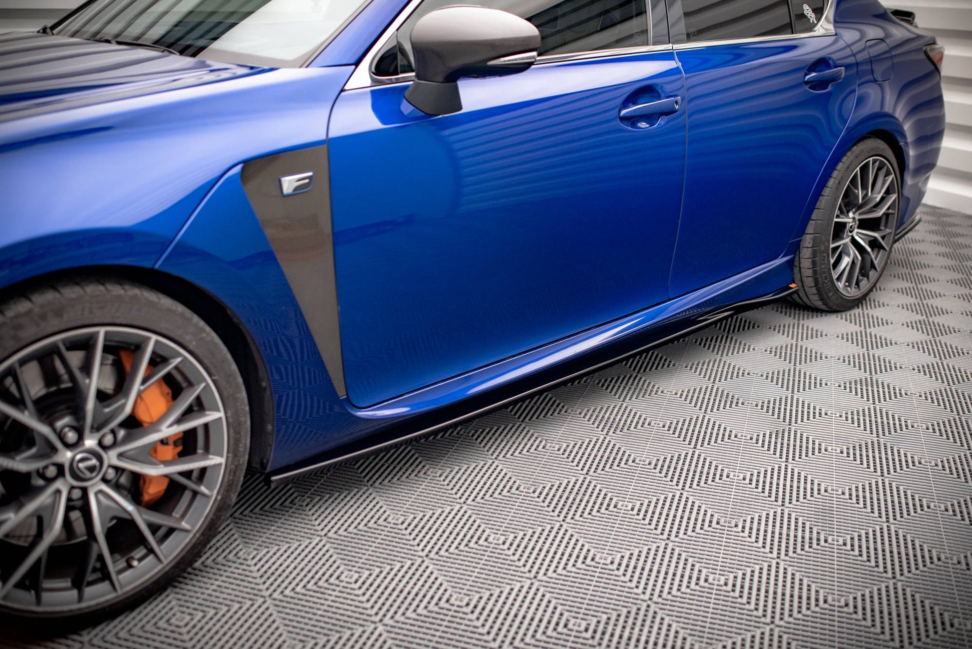 Seitenschweller Ansatz für Lexus GS F Mk4 Facelift Carbon Look