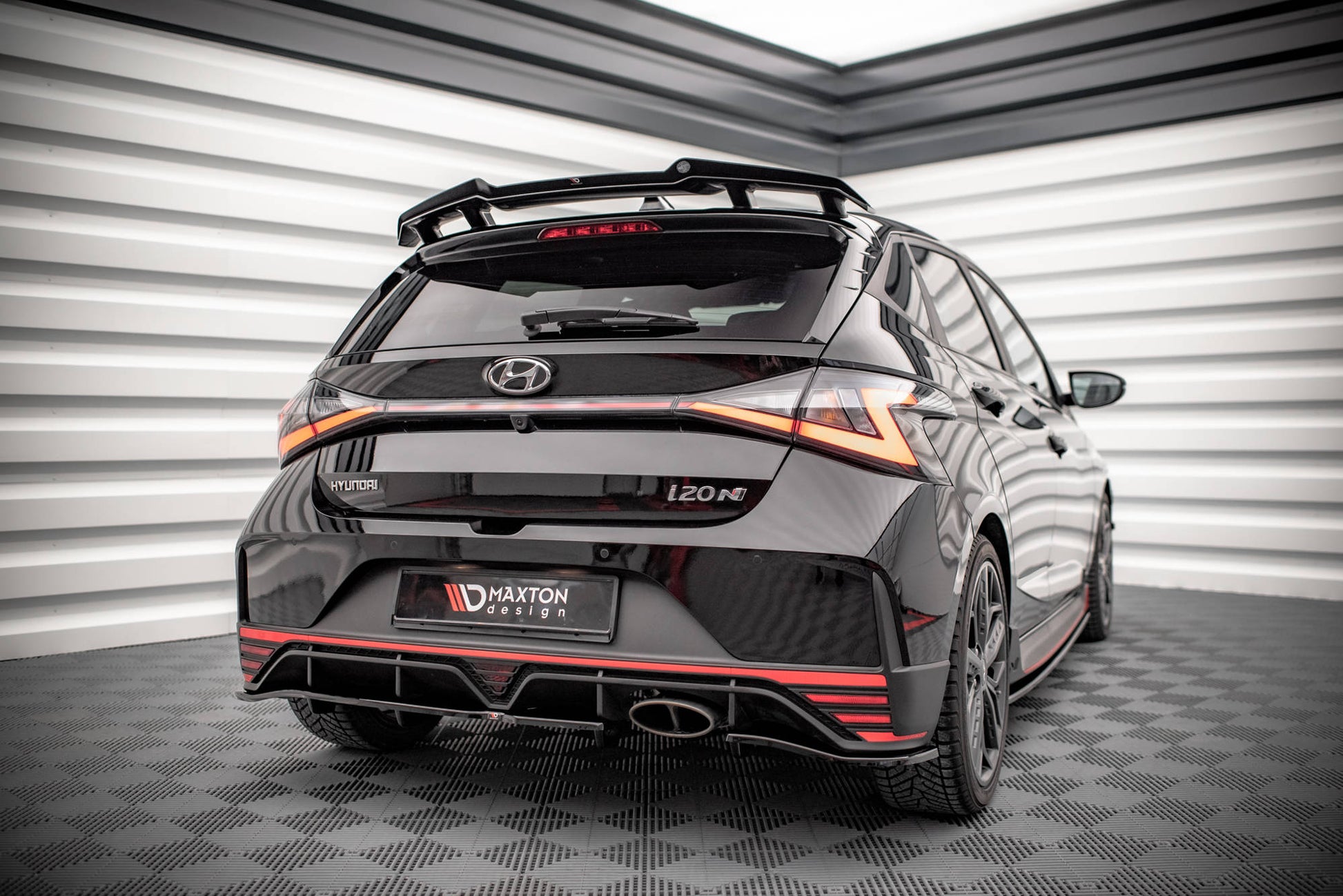 Spoiler CAP für Hyundai I20 N Mk3 schwarz matt