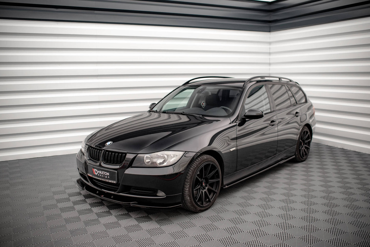 Front Ansatz V.2 für BMW 3er E90 schwarz Hochglanz