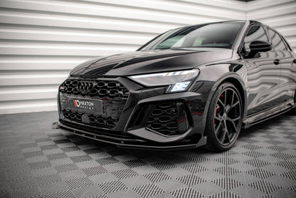 Front Flaps Audi RS3 8Y schwarz Hochglanz
