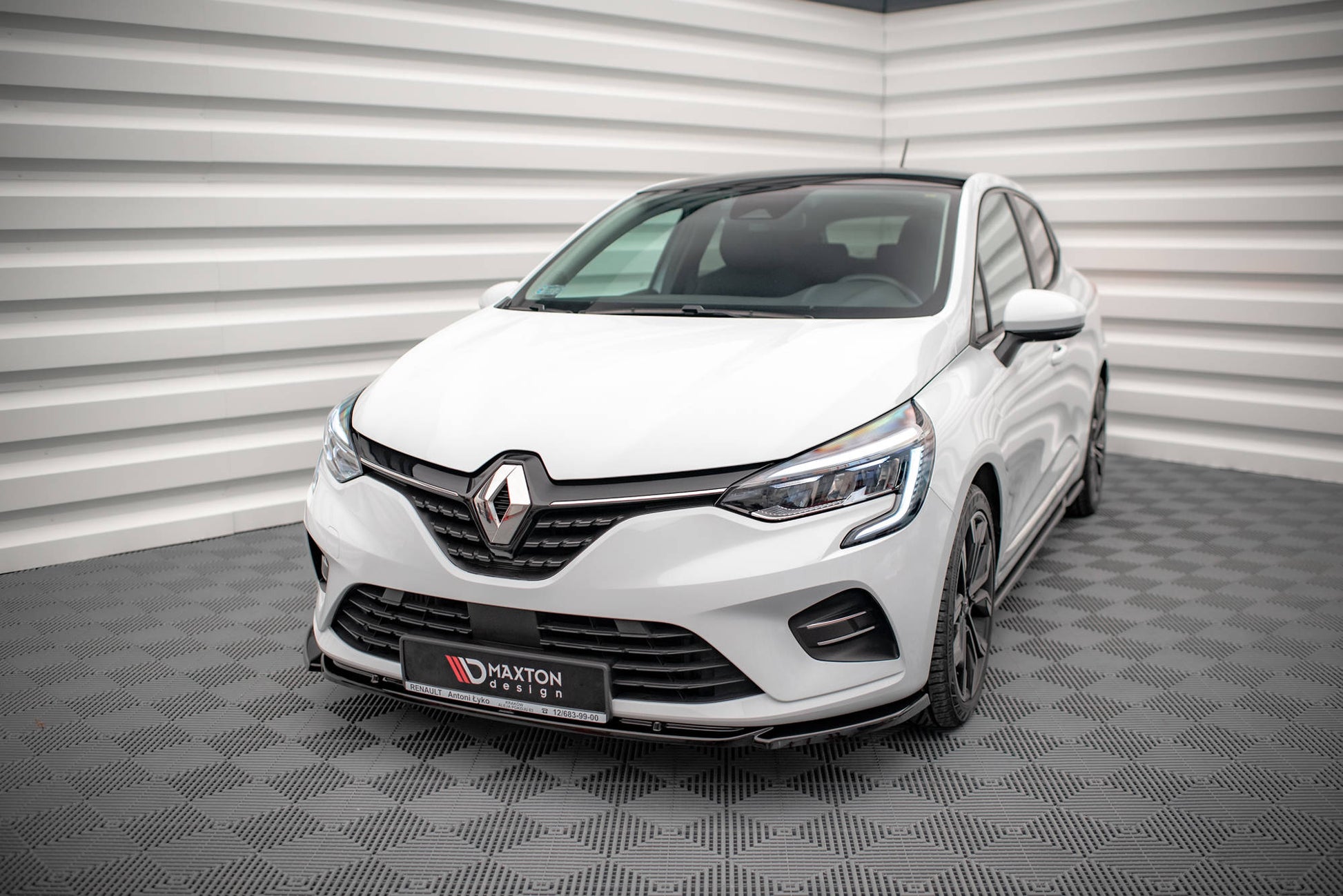 Front Ansatz V.1 für Renault Clio Mk5 schwarz matt