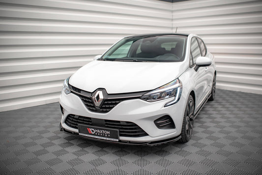 Front Ansatz V.1 für Renault Clio Mk5 schwarz Hochglanz