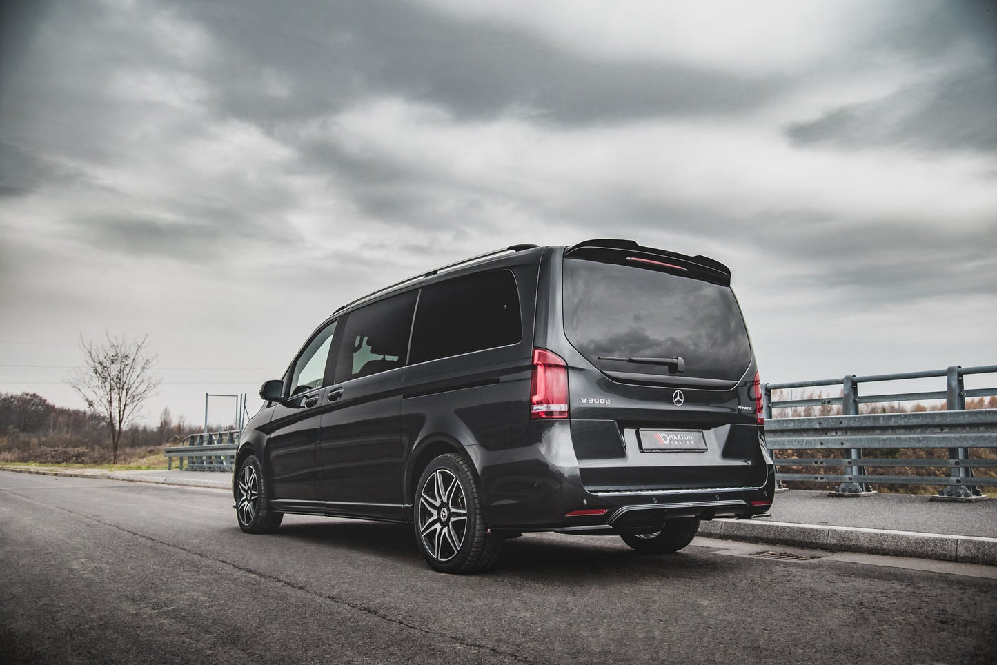 Spoiler CAP für Mercedes-Benz V-Klasse AMG-Line W447 Facelift schwarz matt