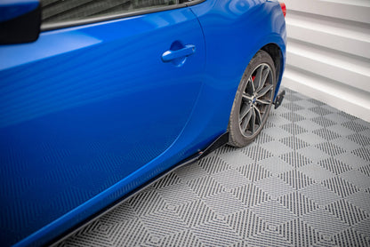 Street Pro Seitenschweller Ansatz für + Flaps Subaru BRZ Mk1 Facelift schwarz Hochglanz