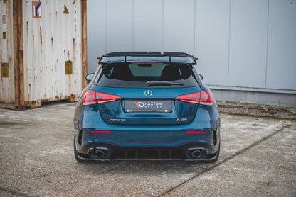 Heck Ansatz Flaps Diffusor für Mercedes A35 AMG Hatchback W177  Carbon Look