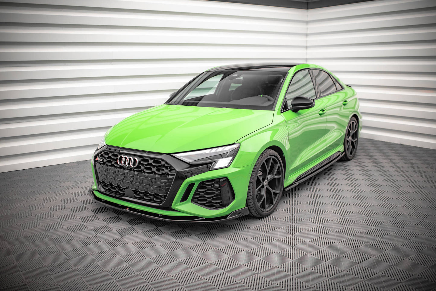 Front Ansatz V.2 für Audi RS3 8Y schwarz matt