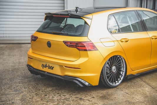Diffusor Heck Ansatz für VW Golf 8 schwarz Hochglanz