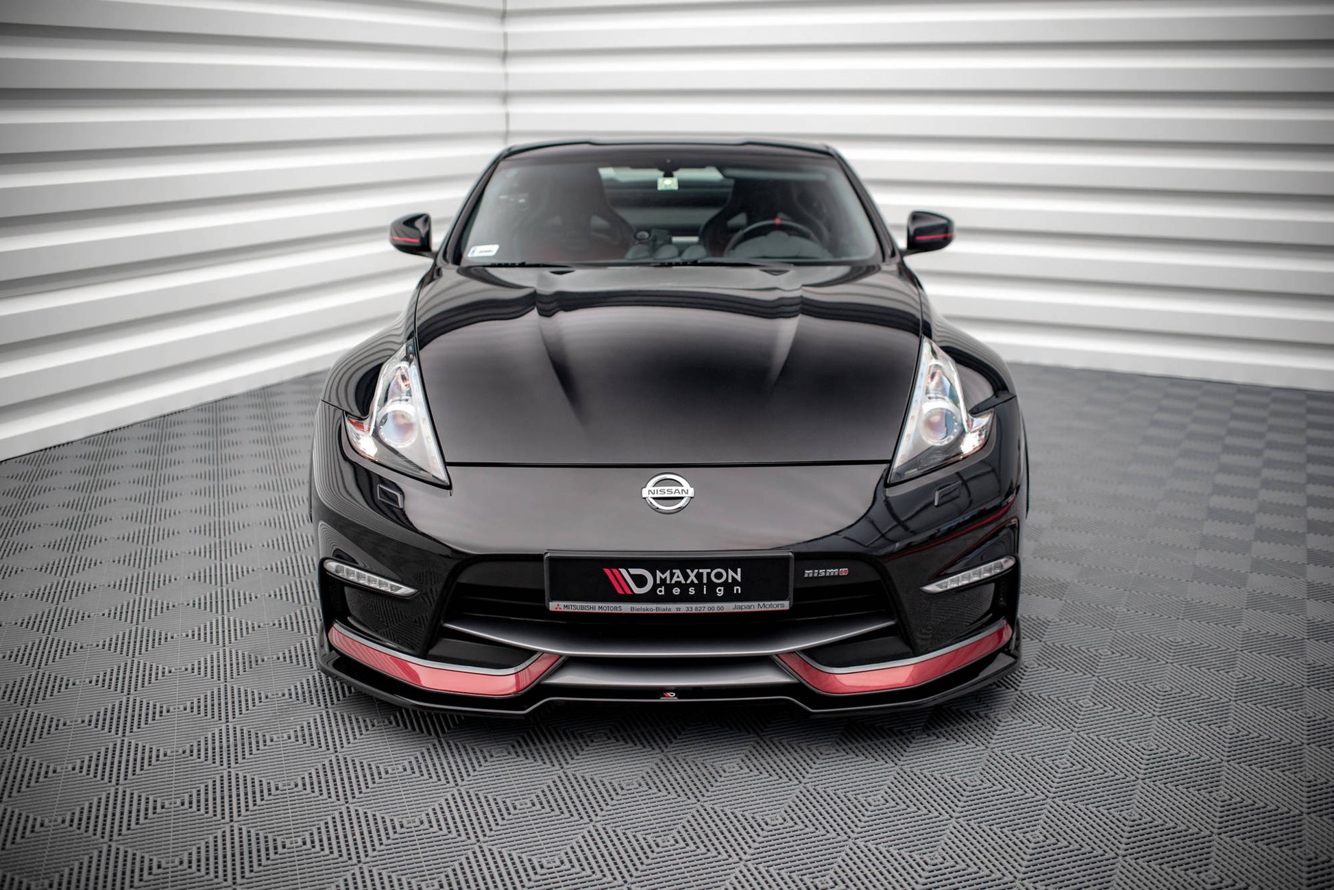 Front Ansatz V.3 für Nissan 370Z Nismo Facelift schwarz matt