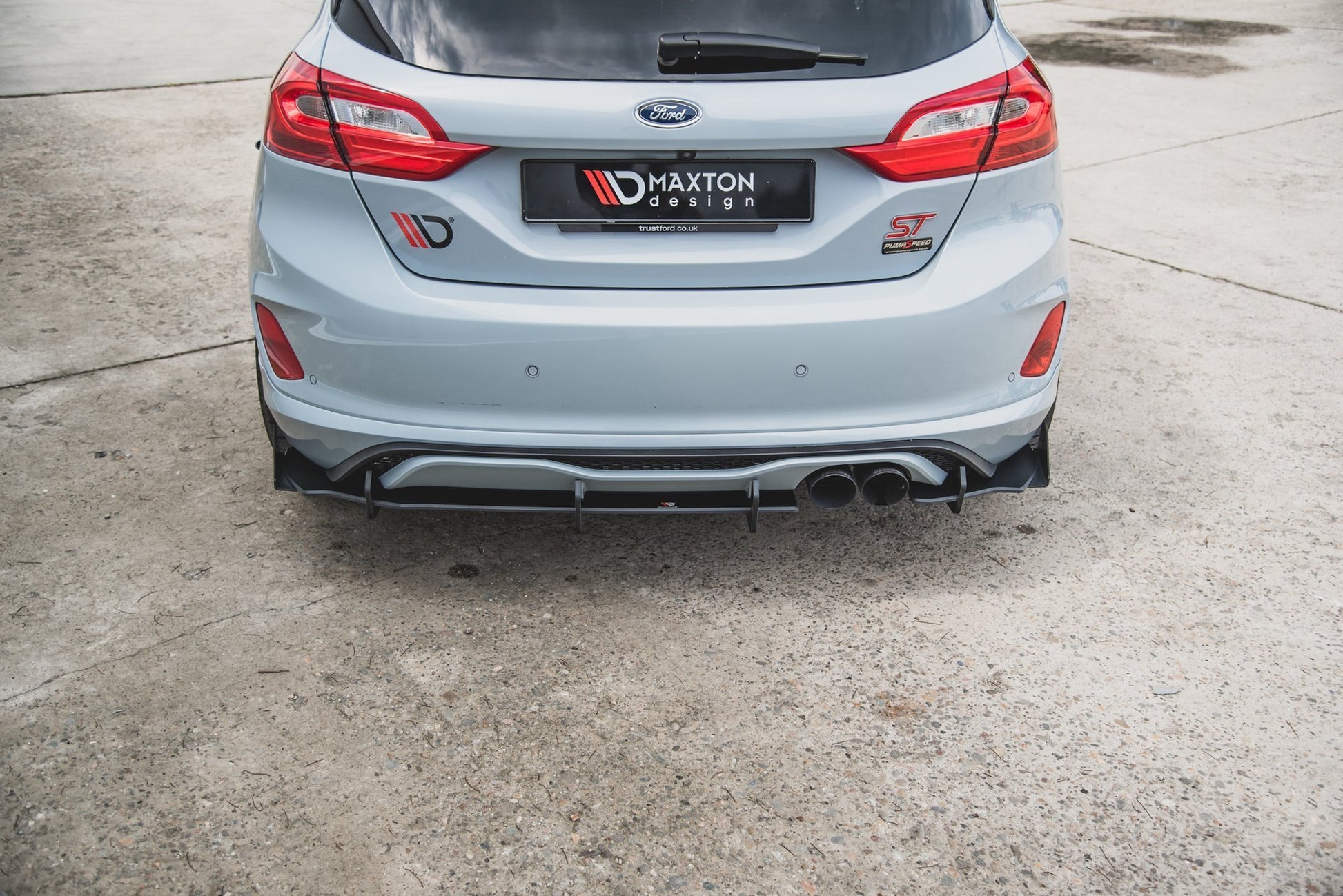 Robuste Racing Diffusor Heck Ansatz für Ford Fiesta Mk8 ST