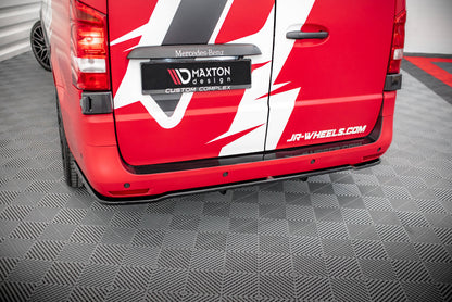 Mittlerer Diffusor Heck Ansatz DTM Look für Mercedes-Benz Vito W447 Facelift Carbon Look