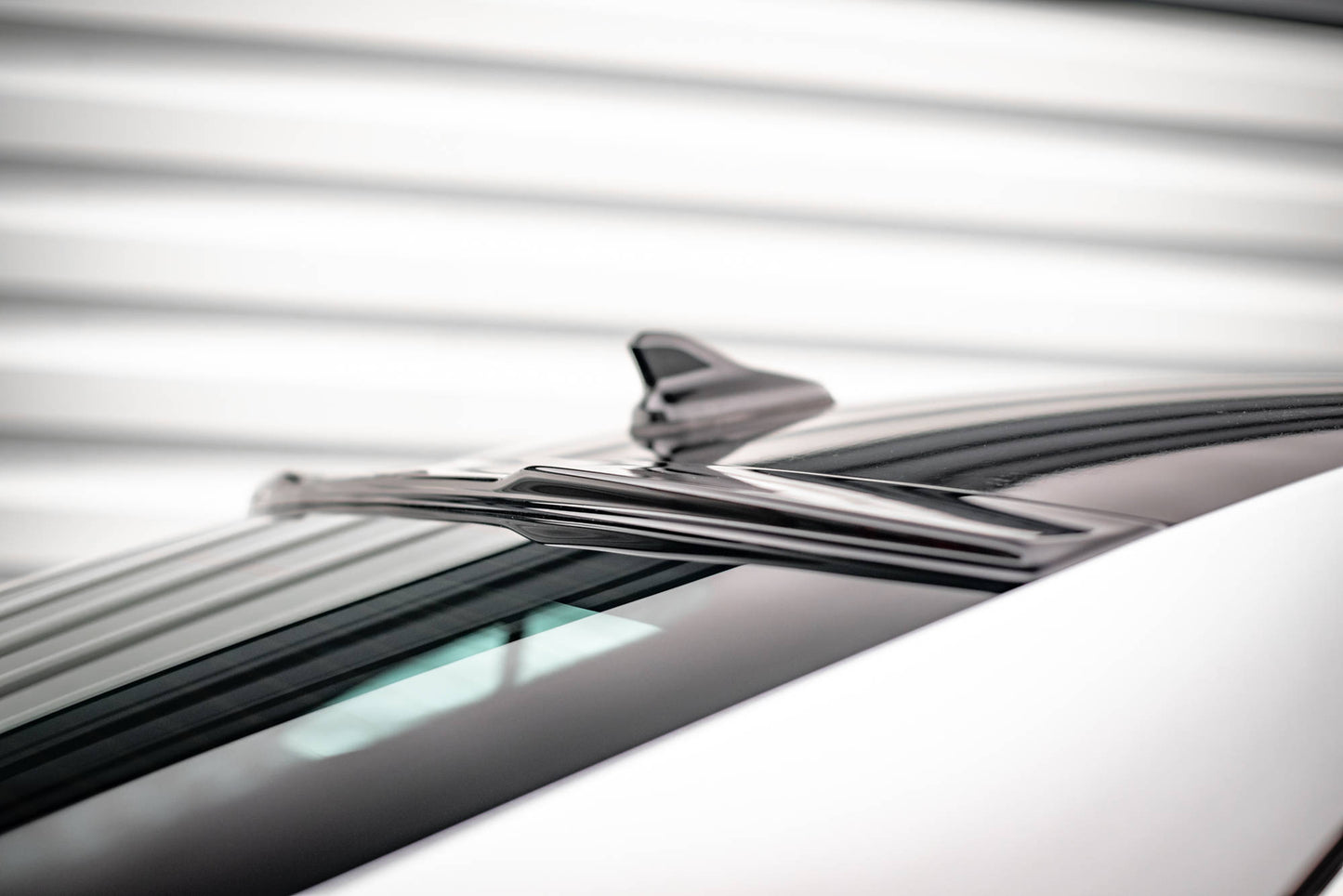 Heckscheiben Spoiler für Skoda Octavia Liftback Mk4 schwarz matt