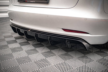 Diffusor Heck Ansatz V.2 für Tesla Model 3 schwarz Hochglanz