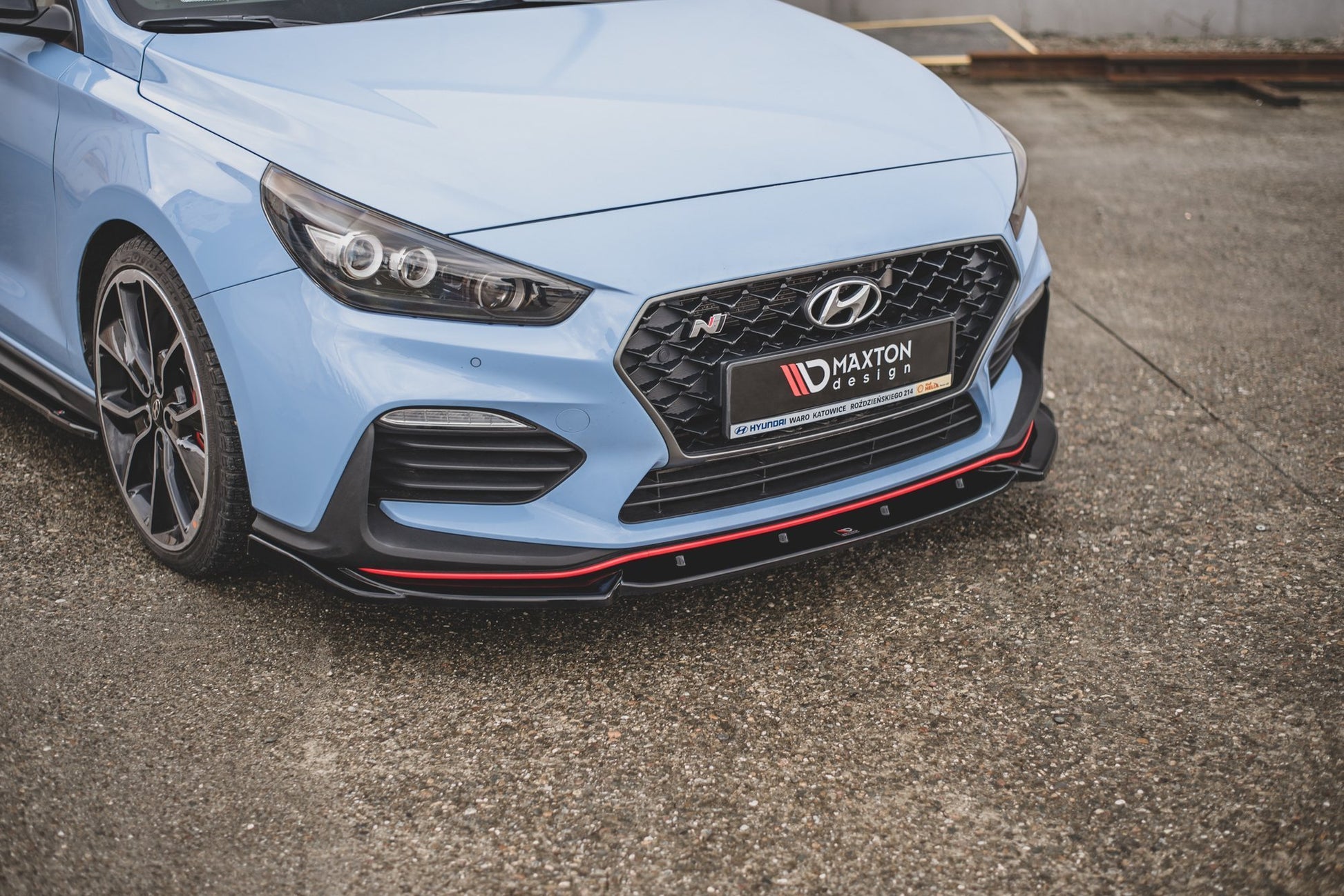 Front Ansatz V.5 für Hyundai I30 N Mk3 Hatchback/ Fastback schwarz matt