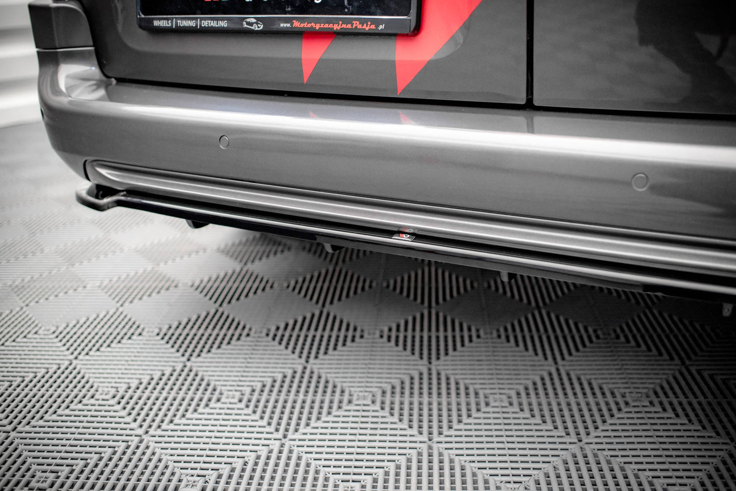 Mittlerer Diffusor Heck Ansatz DTM Look für Peugeot Partner Mk3 Carbon Look