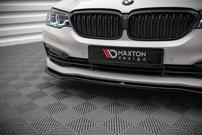 Front Ansatz V.1 für BMW 5er G30 schwarz Hochglanz