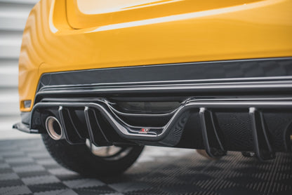 Diffusor Heck Ansatz für Toyota GR Yaris Mk4 schwarz Hochglanz