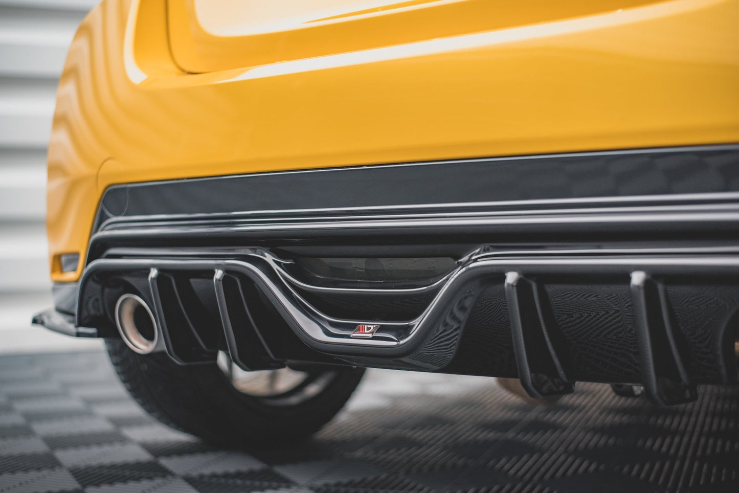Diffusor Heck Ansatz für Toyota GR Yaris Mk4 schwarz matt