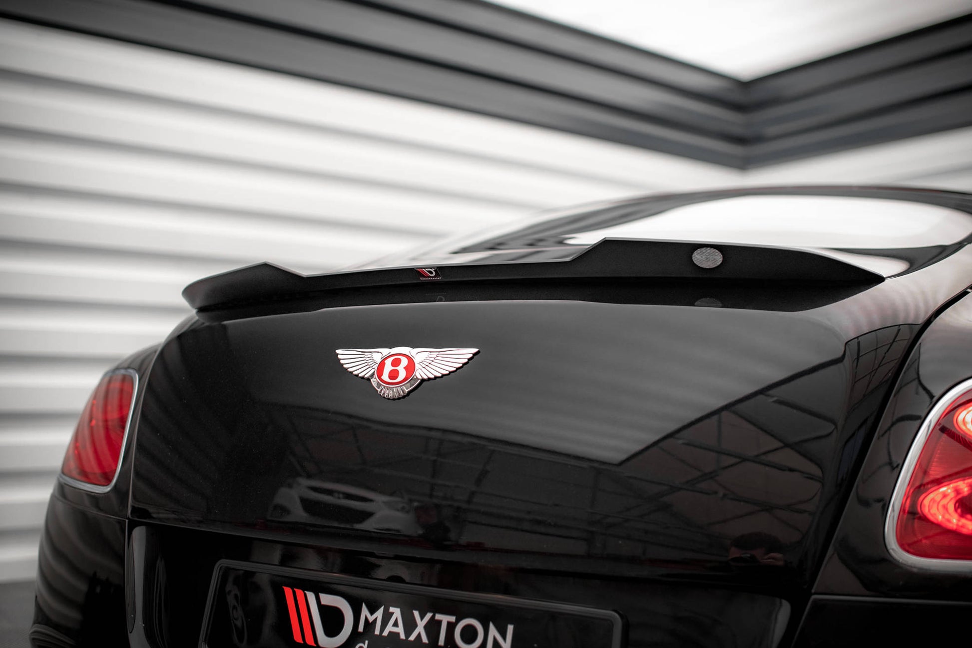 Spoiler CAP für Bentley Continental GT V8 S Mk2 schwarz Hochglanz