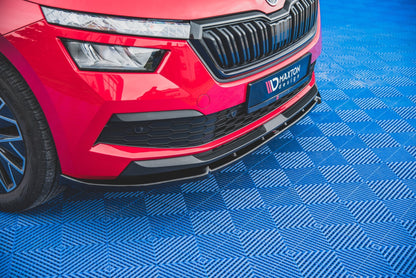 Front Ansatz V.2 für Skoda Kamiq Carbon Look