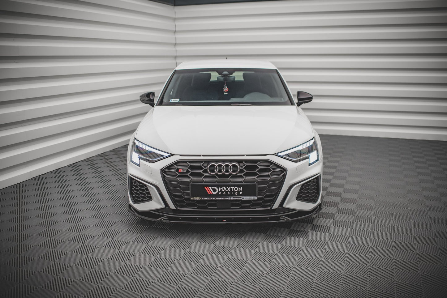 Front Ansatz V.3 für Audi S3 / A3 S-Line 8Y schwarz matt