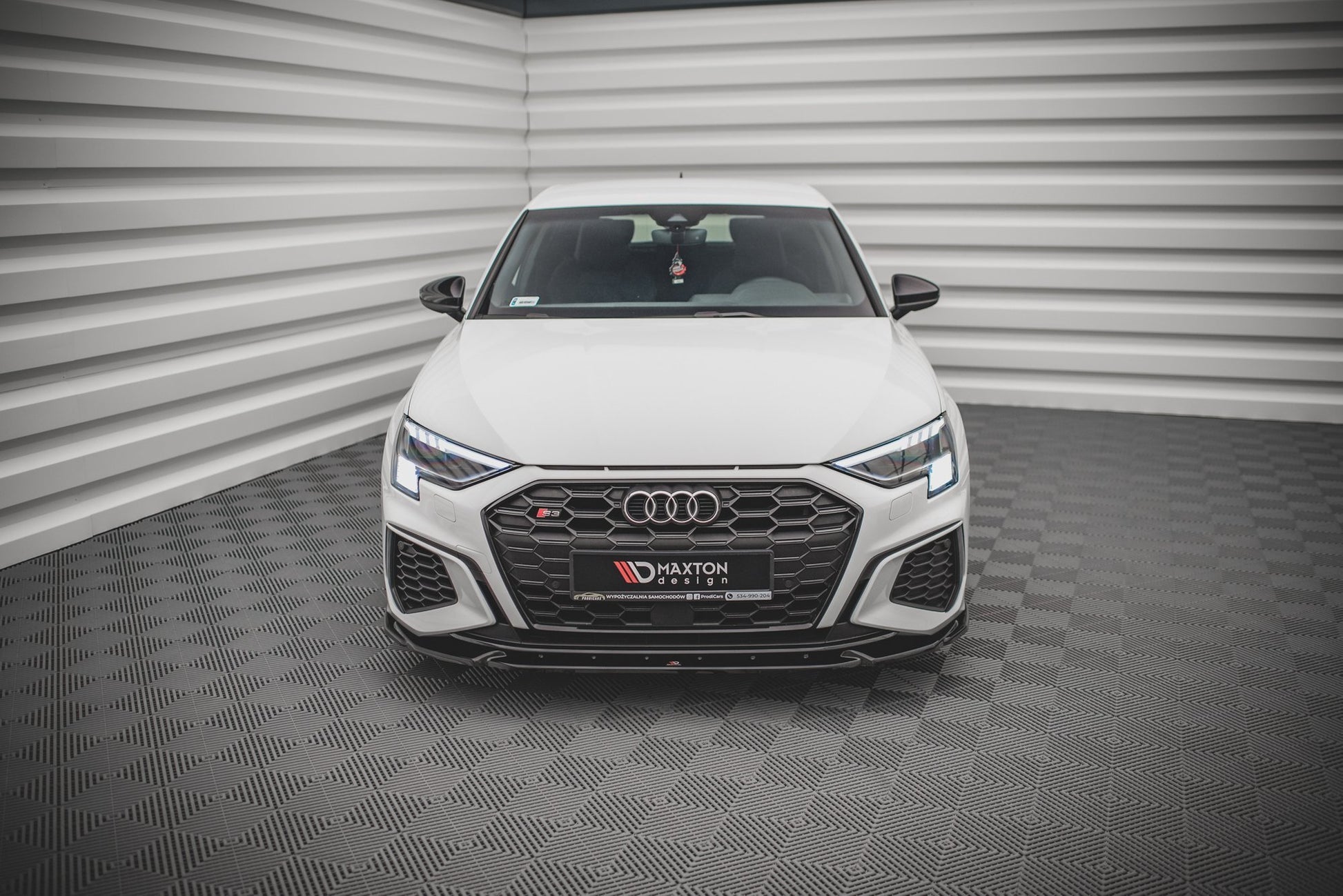 Front Ansatz V.3 für Audi S3 / A3 S-Line 8Y schwarz matt